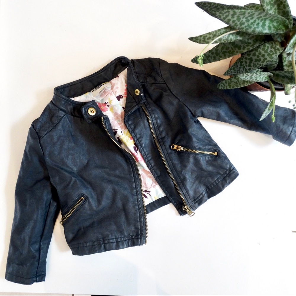 Faux leather jacket